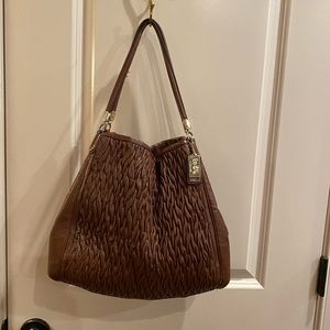 Brown Coach Shoulder Bag